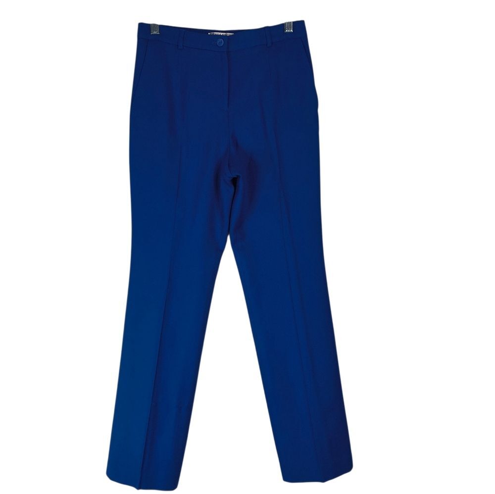 Pendleton 100% Wool Pants Women's 4 Petite Blue Pleated Front Lined Trousers